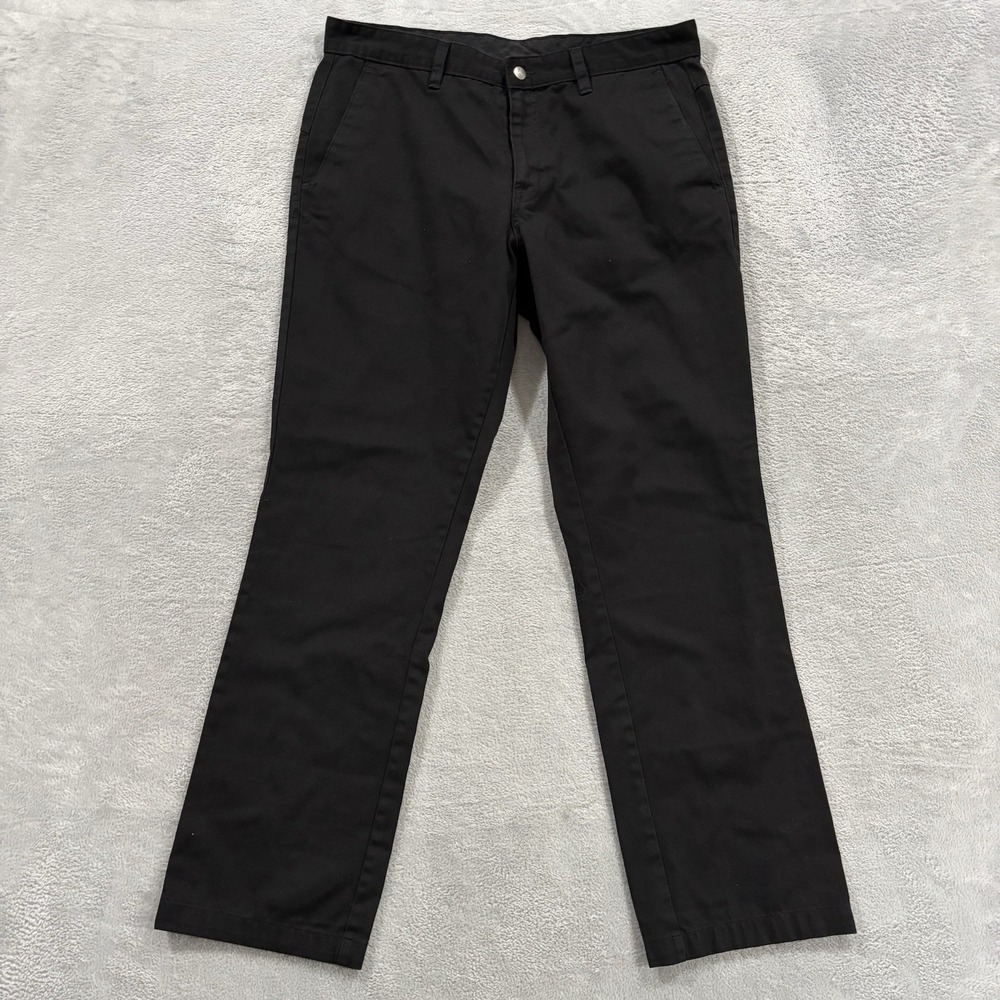 Volcom Pants Men's 36x32 Straight Leg Chino Skater Preppy Cotton Normcore Black